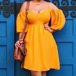 anthropologie moulinette soeurs carina dress mango size extra small